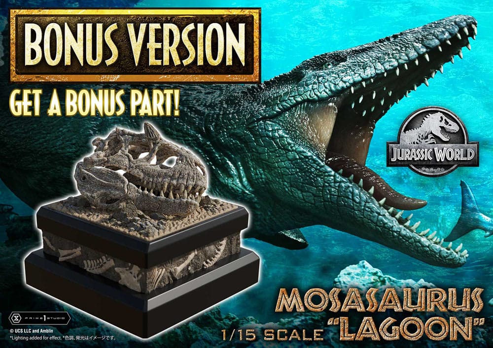 Jurassic World statuette Legacy Museum Collection 1/15 Mosasaurus "Lagoon" Bonus Version 57 cm