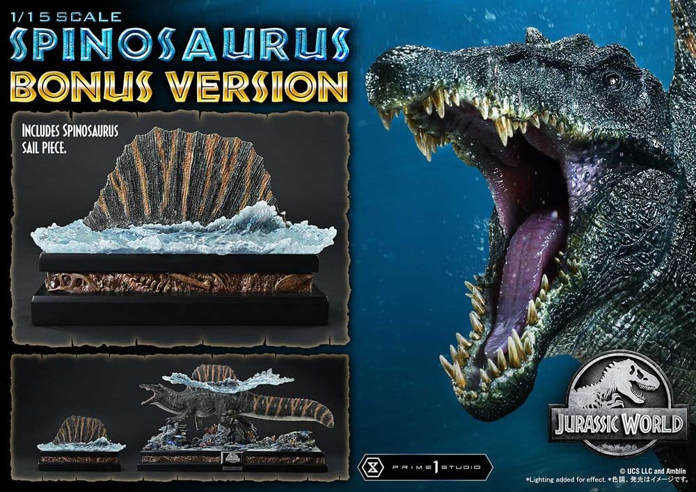 Jurassic World : Renaissance (Film) Legacy Museum Collection Statue 1/15 Spinosaurus Bonus Version 39 cm