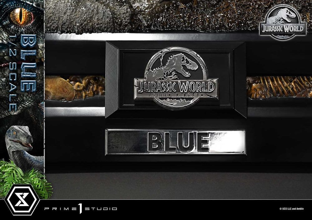 Jurassic World: Fallen Kingdom (Film) statuette Legacy Museum Collection 1/2 Blue 88 cm