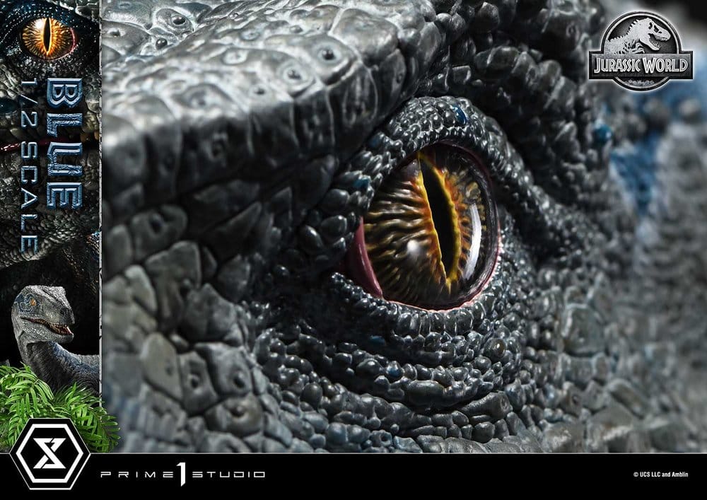 Jurassic World: Fallen Kingdom (Film) statuette Legacy Museum Collection 1/2 Blue 88 cm