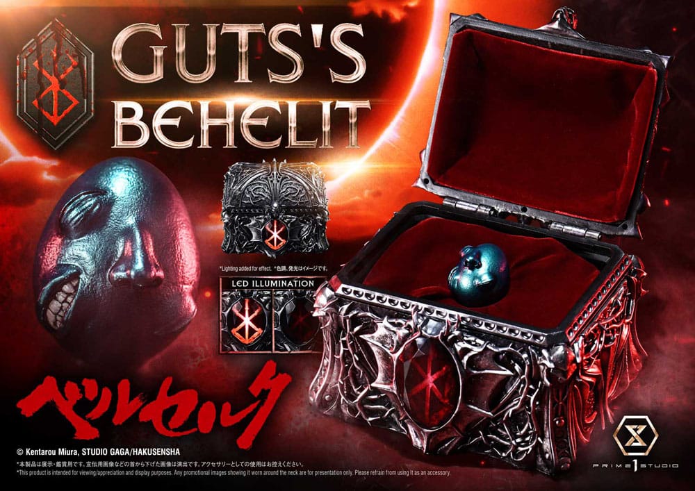 Berserk statuette 1/1 Life Scale Gut's Behelit 5 cm
