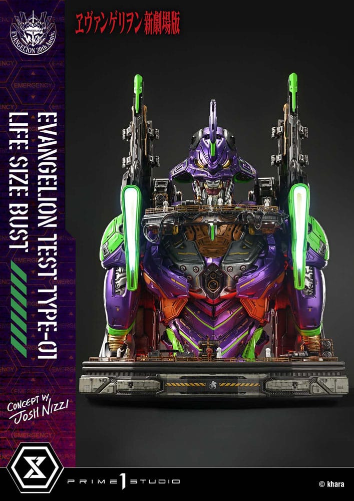Neon Genesis Evangelion buste 1/1 Test Type-01 (Concept by Josh Nizzi) Bonus Ver. 86 cm