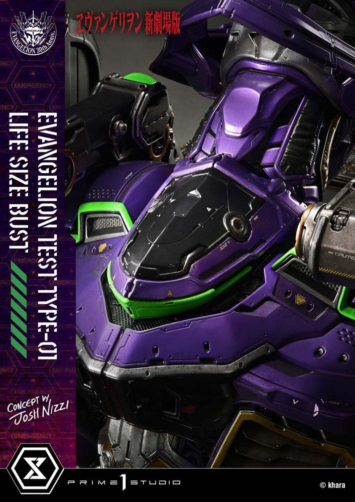 Neon Genesis Evangelion buste 1/1 Test Type-01 (Concept by Josh Nizzi) Bonus Ver. 86 cm