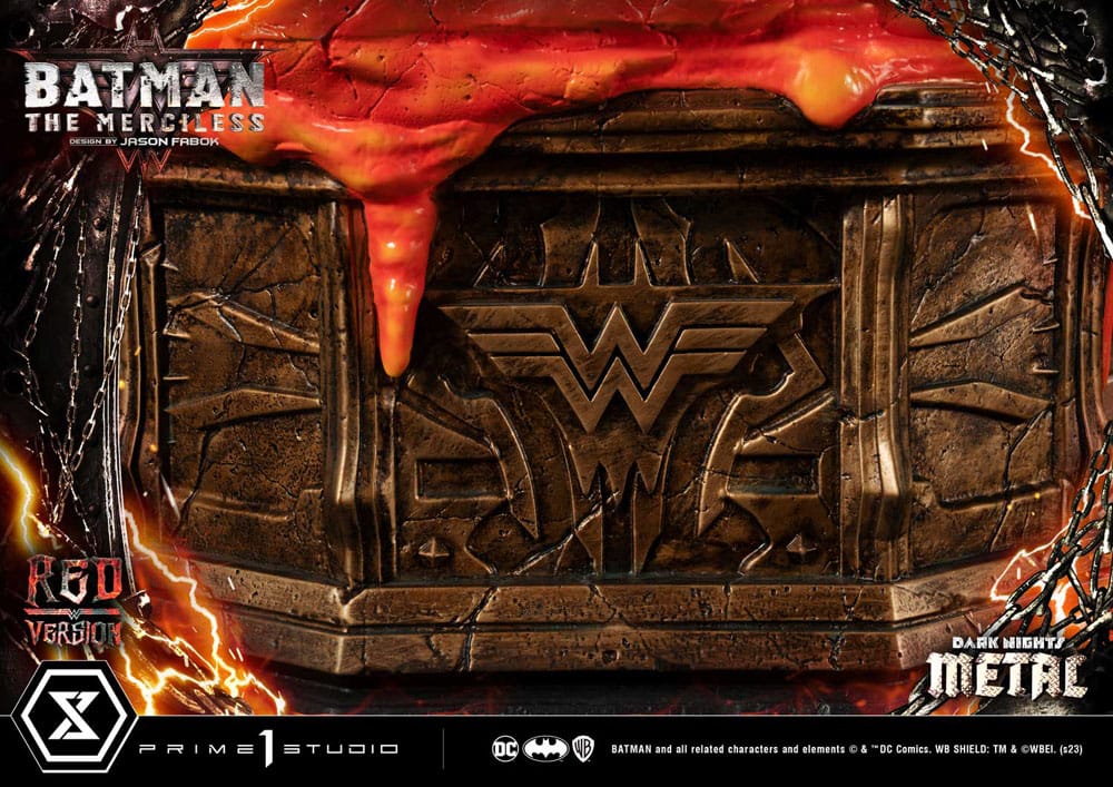 Dark Nights: Death Metal statuette 1/3 The Mericless Red Version 111 cm