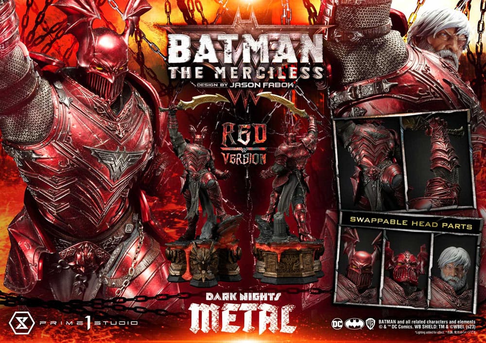 Dark Nights: Death Metal statuette 1/3 The Mericless Red Version 111 cm