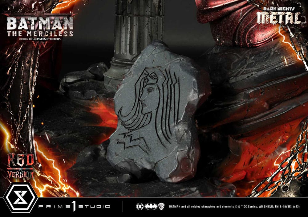 Dark Nights: Death Metal statuette 1/3 The Mericless Red Version 111 cm