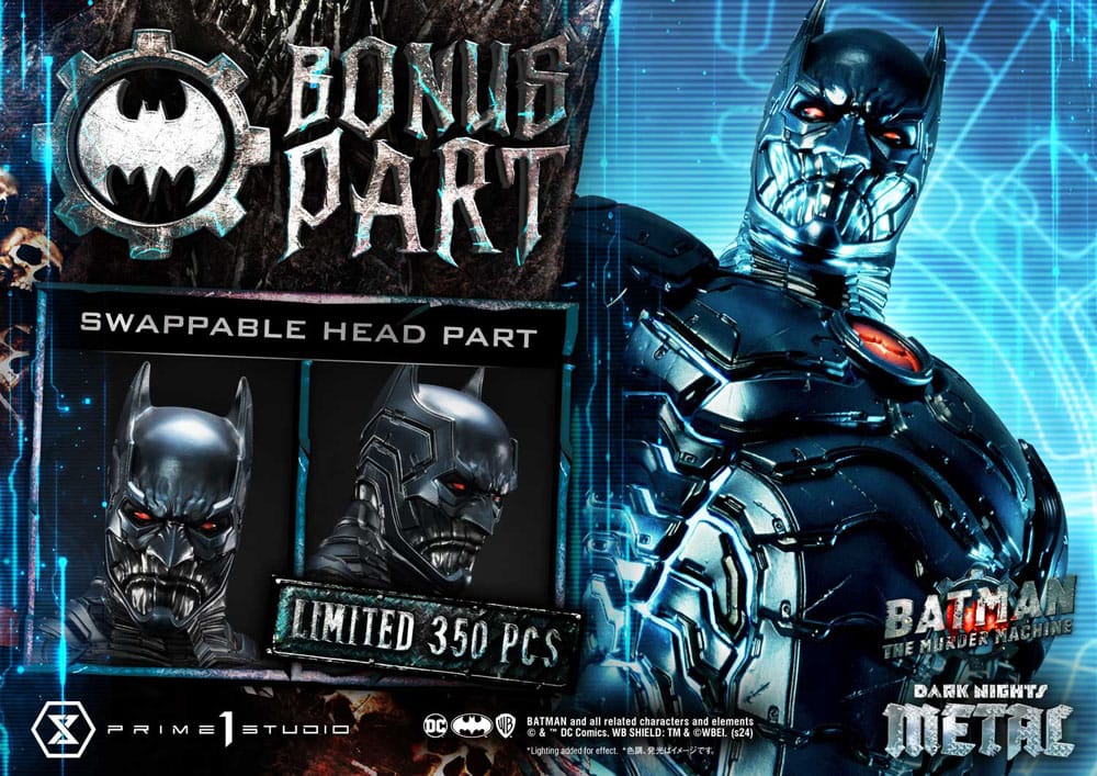 Batman: The Dark Nights Metal (Comics) statuette Museum Masterline Series 1/3 The Murder Machine Deluxe Bonus Version 85 cm
