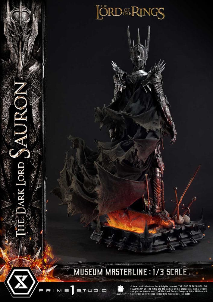 Le Seigneur des Anneaux statuette Museum Masterline Series 1/3 The Dark Lord Sauron Bonus Version 117 cm