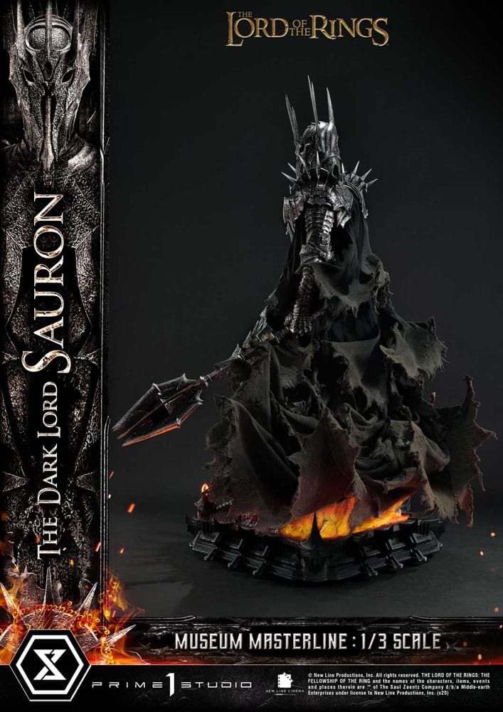 Le Seigneur des Anneaux statuette Museum Masterline Series 1/3 The Dark Lord Sauron Bonus Version 117 cm
