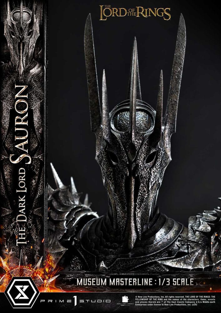 Le Seigneur des Anneaux statuette Museum Masterline Series 1/3 The Dark Lord Sauron Bonus Version 117 cm