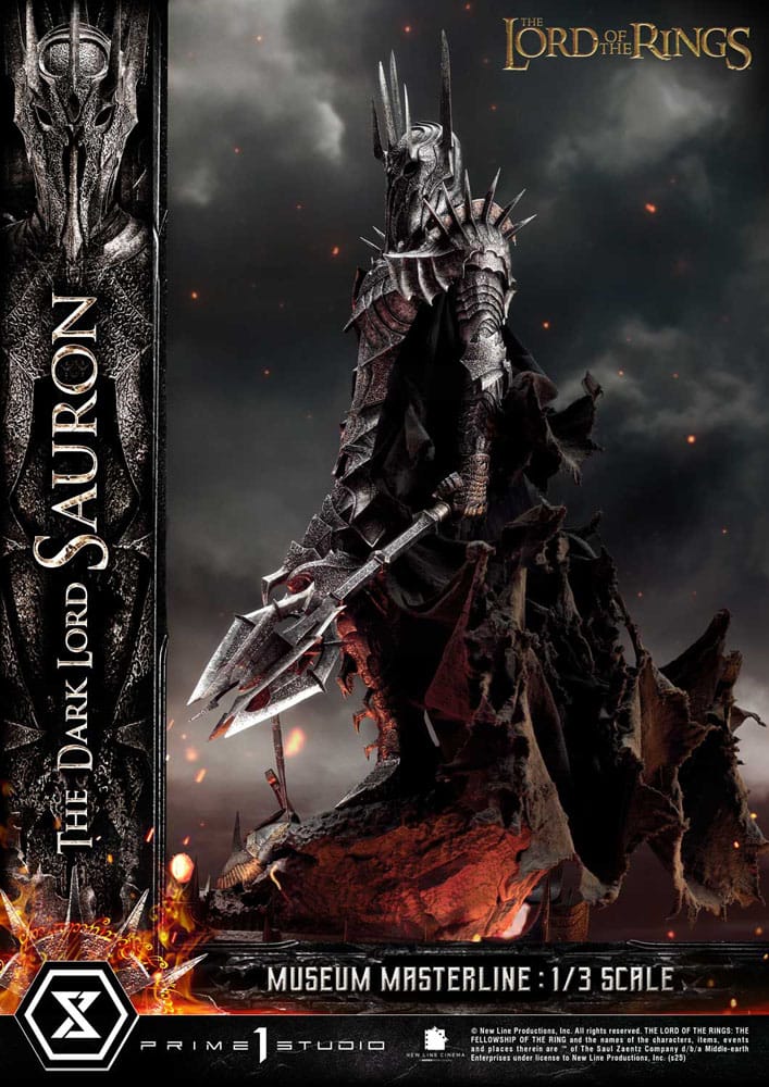 Le Seigneur des Anneaux statuette Museum Masterline Series 1/3 The Dark Lord Sauron Bonus Version 117 cm