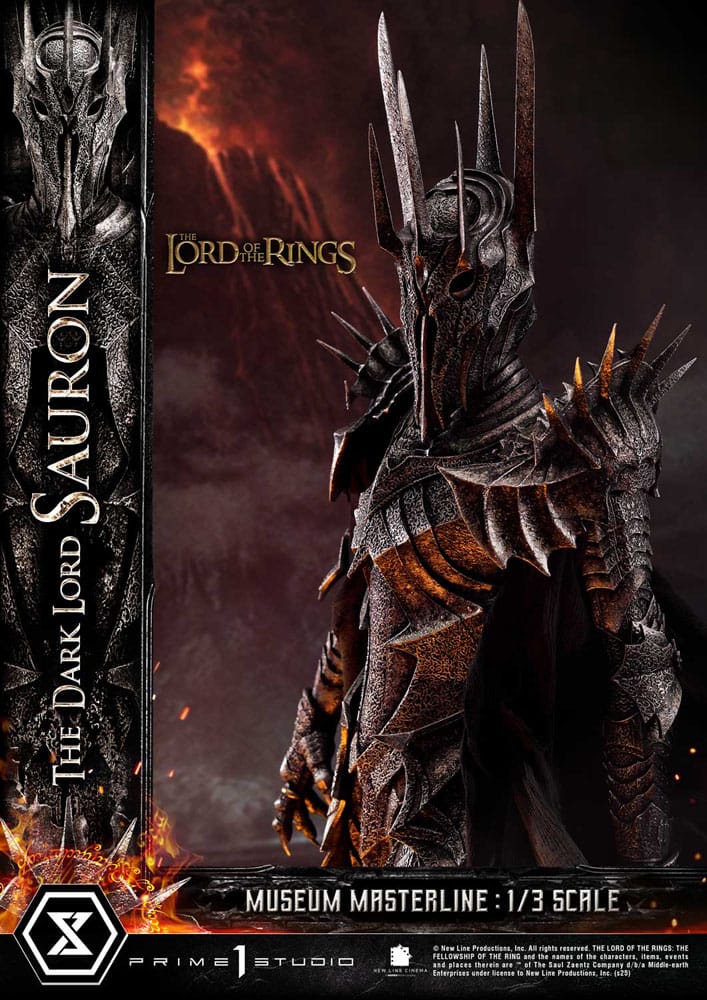 Le Seigneur des Anneaux statuette Museum Masterline Series 1/3 The Dark Lord Sauron Bonus Version 117 cm