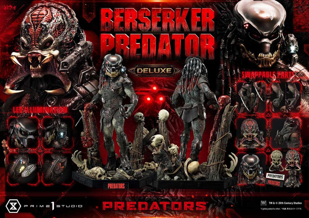 Predators statuette Berserker Predator Deluxe Bonus Version 100 cm