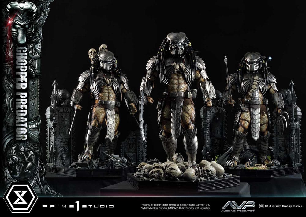 The Alien vs. Predator statuette Museum Masterline Series 1/3 Chopper Predator 103 cm