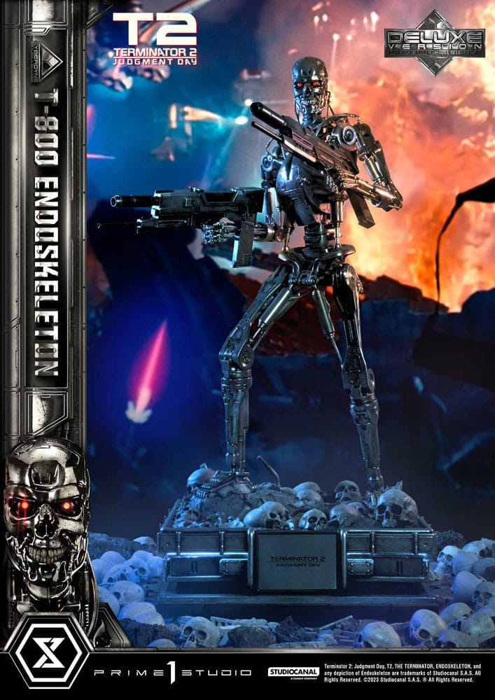 Terminator 2 statuette Museum Masterline Series 1/3 Judgment Day T800 Endoskeleton Deluxe Version 74 cm