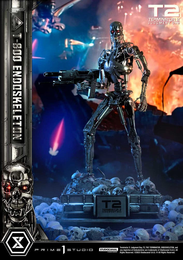 Terminator 2 statuette Museum Masterline Series 1/3 Judgment Day T800 Endoskeleton Deluxe Version 74 cm