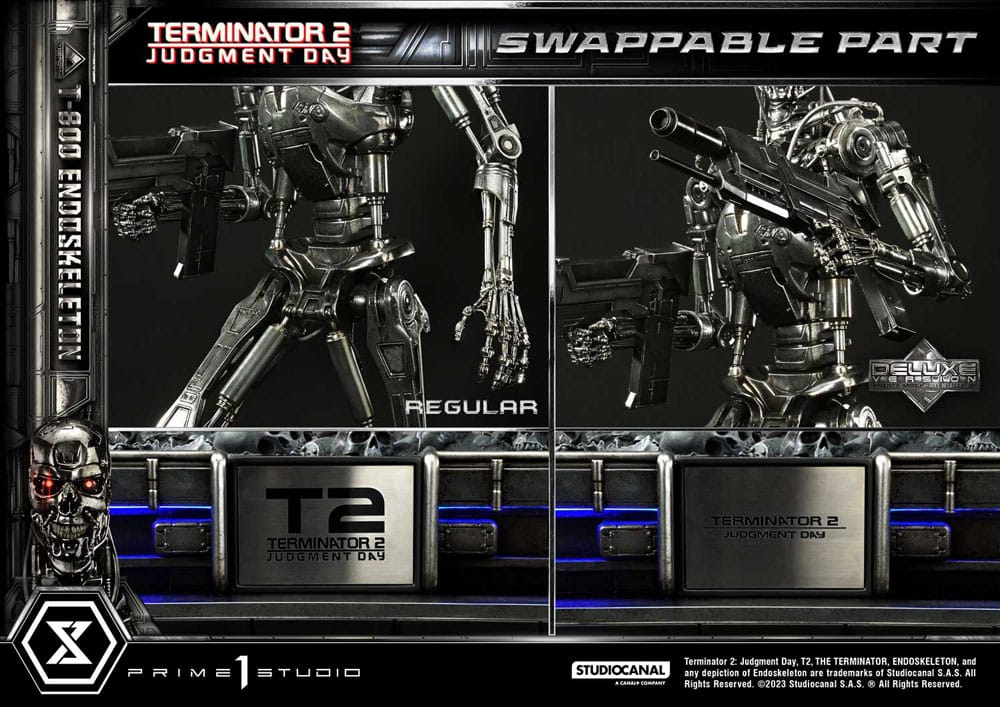 Terminator 2 statuette Museum Masterline Series 1/3 Judgment Day T800 Endoskeleton Deluxe Version 74 cm