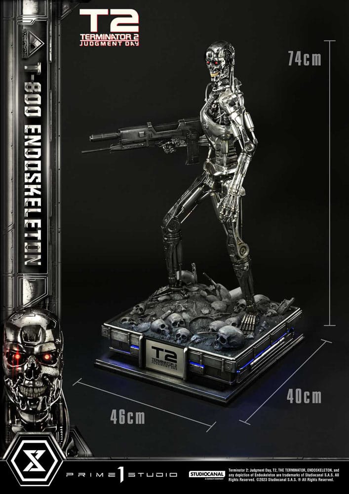 Terminator 2 statuette Museum Masterline Series 1/3 Judgment Day T800 Endoskeleton Deluxe Version 74 cm
