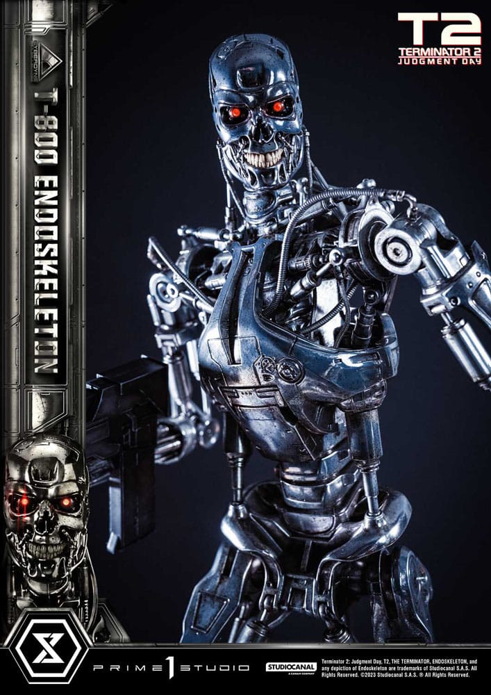 Terminator 2 statuette Museum Masterline Series 1/3 Judgment Day T800 Endoskeleton Deluxe Version 74 cm