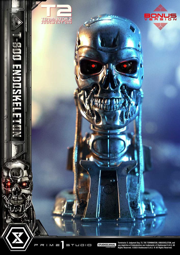 Terminator 2 statuette Museum Masterline Series 1/3 Judgment Day T800 Endoskeleton Deluxe Bonus Version 74 cm