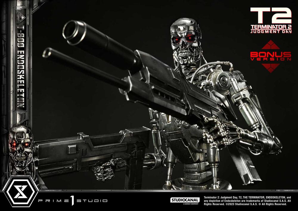 Terminator 2 statuette Museum Masterline Series 1/3 Judgment Day T800 Endoskeleton Deluxe Bonus Version 74 cm