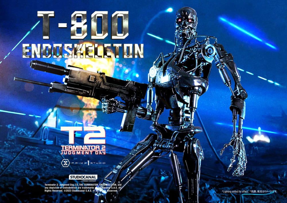 Terminator 2 statuette Museum Masterline Series 1/3 Judgment Day T800 Endoskeleton Deluxe Bonus Version 74 cm