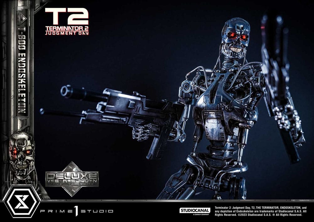 Terminator 2 statuette Museum Masterline Series 1/3 Judgment Day T800 Endoskeleton Deluxe Bonus Version 74 cm