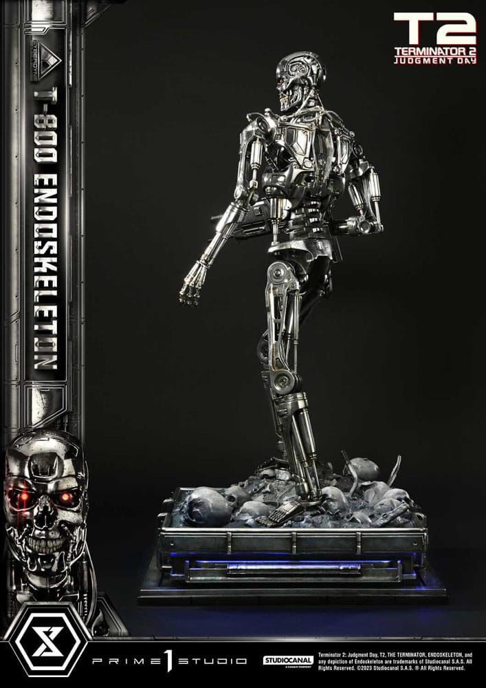 Terminator 2 statuette Museum Masterline Series 1/3 Judgment Day T800 Endoskeleton Deluxe Bonus Version 74 cm