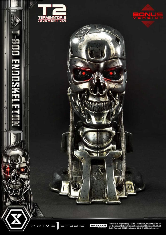 Terminator 2 statuette Museum Masterline Series 1/3 Judgment Day T800 Endoskeleton Deluxe Bonus Version 74 cm