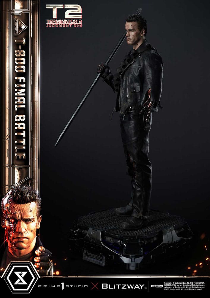 Terminator 2 statuette Museum Masterline Series 1/3 T-800 Final Battle Regular Version 75 cm