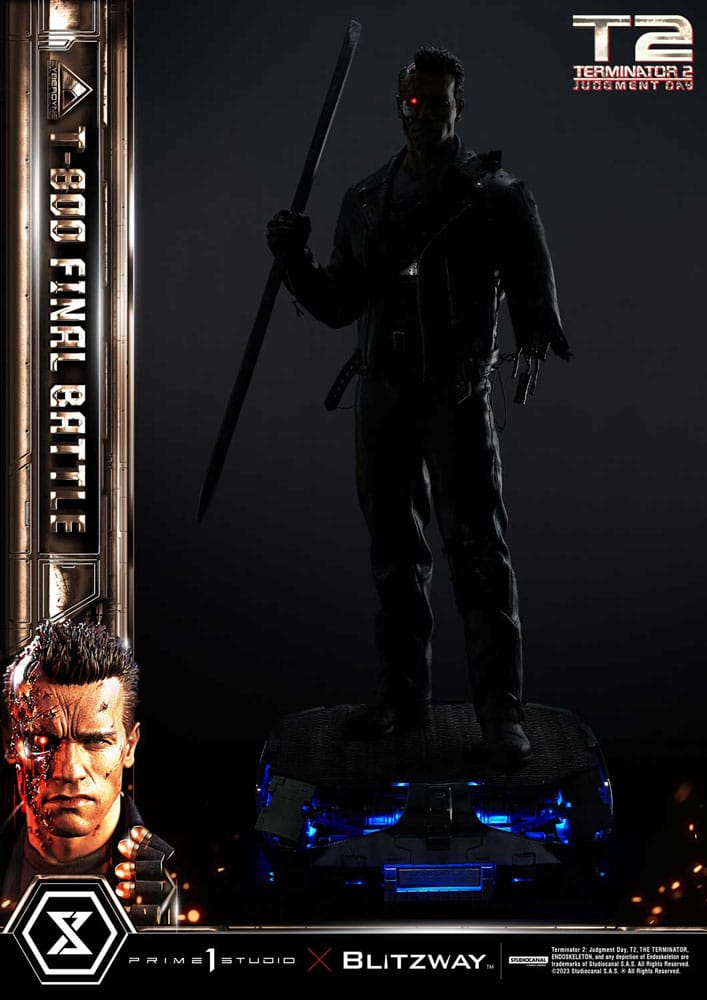 Terminator 2 statuette Museum Masterline Series 1/3 T-800 Final Battle Regular Version 75 cm