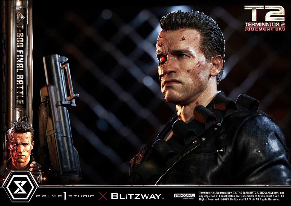 Terminator 2 statuette Museum Masterline Series 1/3 T-800 Final Battle Regular Version 75 cm