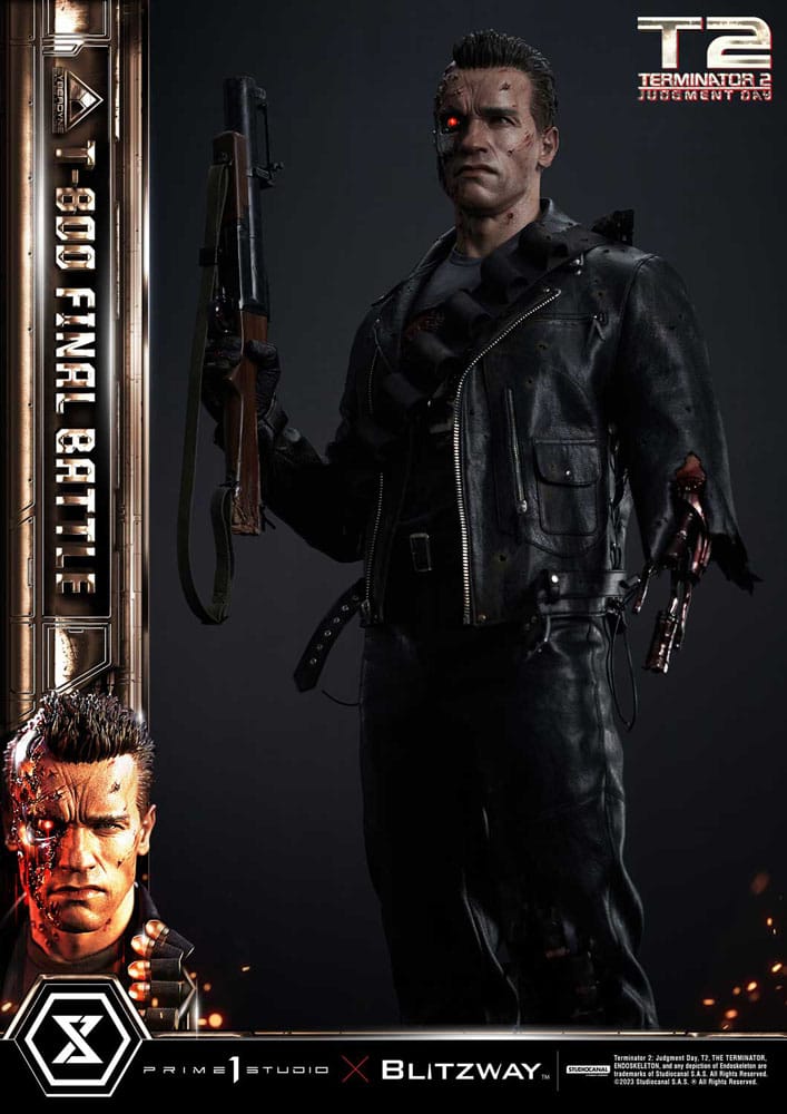 Terminator 2 statuette Museum Masterline Series 1/3 T-800 Final Battle Regular Version 75 cm