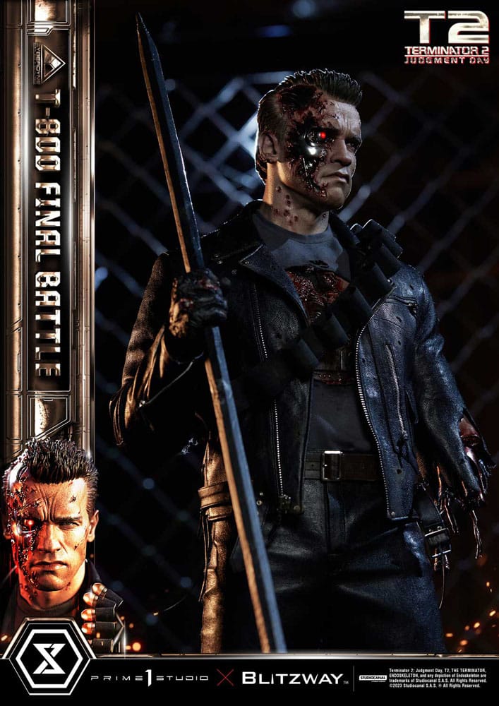 Terminator 2 statuette Museum Masterline Series 1/3 T-800 Final Battle Regular Version 75 cm