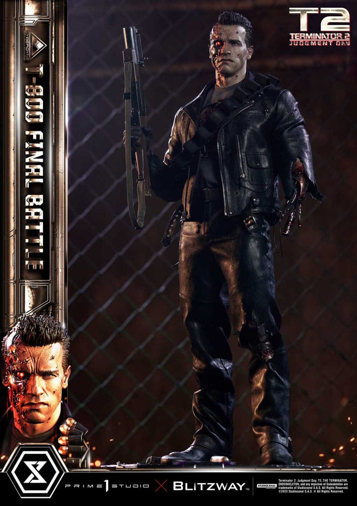 Terminator 2 statuette Museum Masterline Series 1/3 T-800 Final Battle Regular Version 75 cm