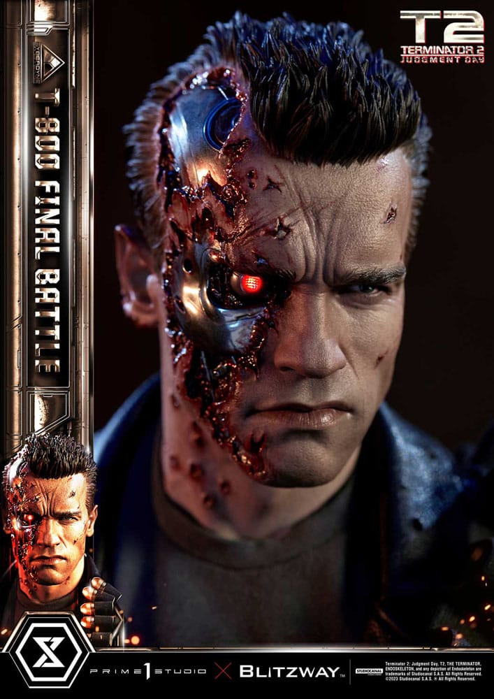 Terminator 2 statuette Museum Masterline Series 1/3 T-800 Final Battle Regular Version 75 cm