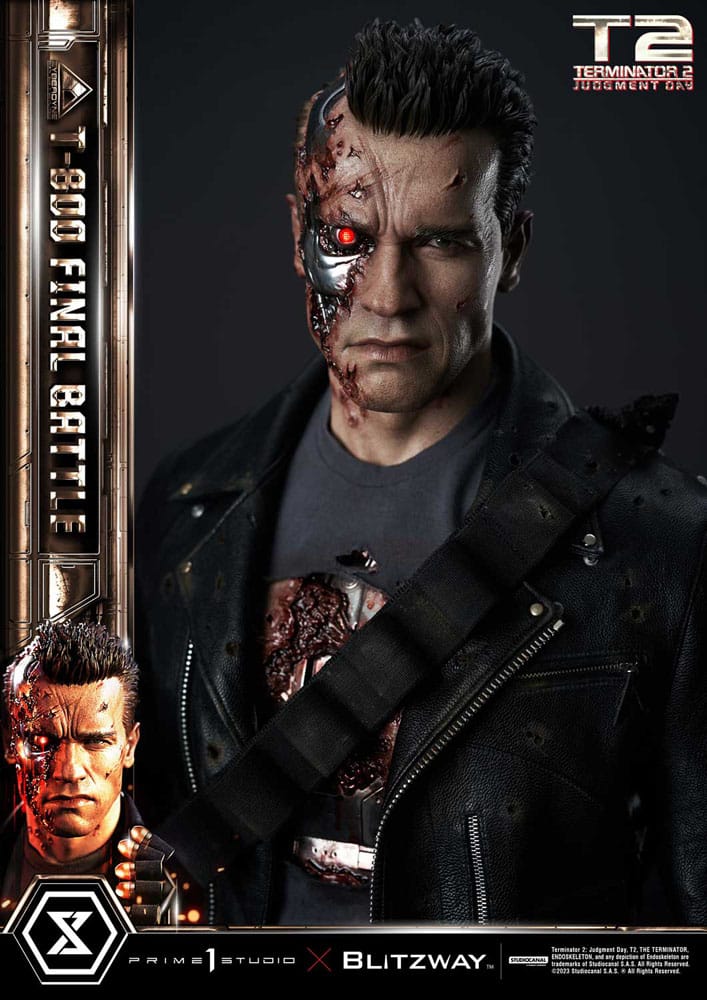 Terminator 2 statuette Museum Masterline Series 1/3 T-800 Final Battle Regular Version 75 cm