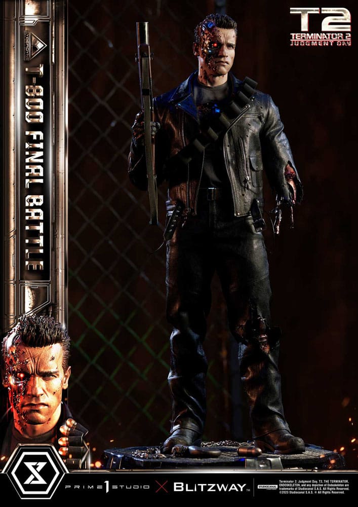 Terminator 2 statuette Museum Masterline Series 1/3 T-800 Final Battle Regular Version 75 cm