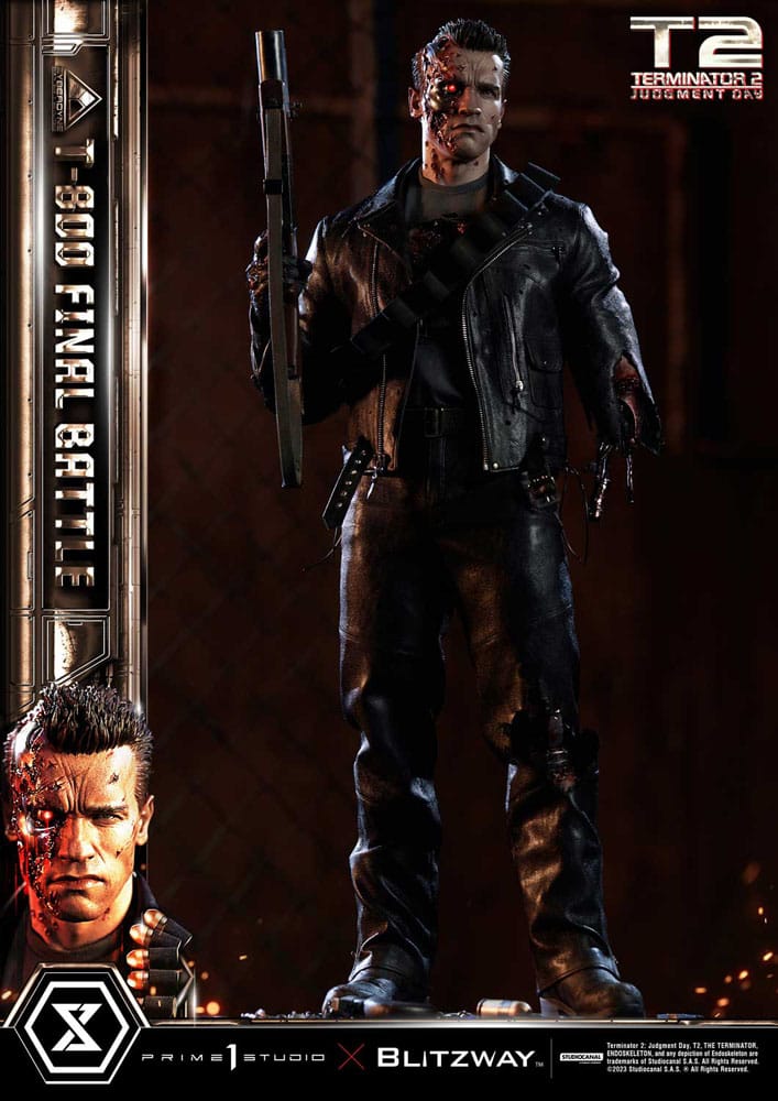 Terminator 2 statuette Museum Masterline Series 1/3 T-800 Final Battle Regular Version 75 cm
