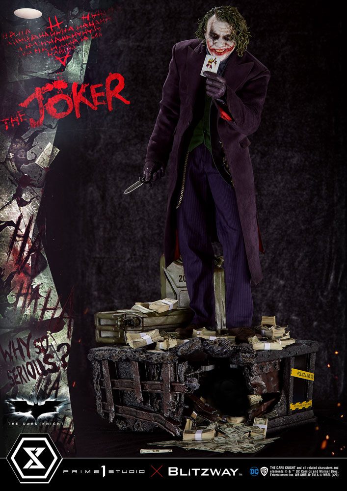 The Dark Knight statuette 1/3 The Joker Bonus Version 72 cm
