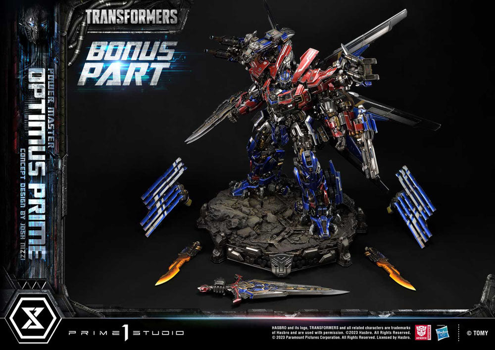 Transformers Museum Masterline statuette Powermaster Optimus Prime Concept by Josh Nizzi Ultimate Bonus Version 99 cm