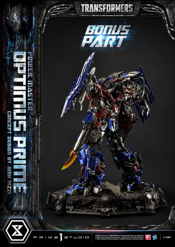 Transformers Museum Masterline statuette Powermaster Optimus Prime Concept by Josh Nizzi Ultimate Bonus Version 99 cm