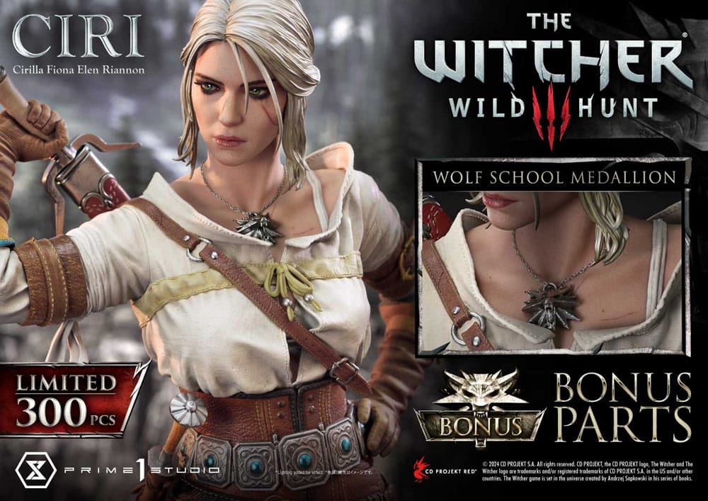 The Witcher 3: Wild Hunt Museum Masterline statuette 1/3 Wild Hunt Ciri Fiona Elen Riannon Bonus Version 81 cm