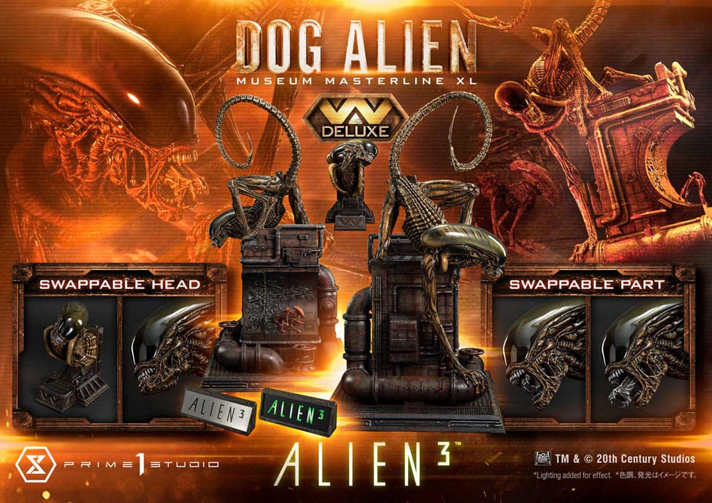 Alien 3 statuette Museum Masterline Series 1/3 Dog Alien XL Deluxe Version 114 cm
