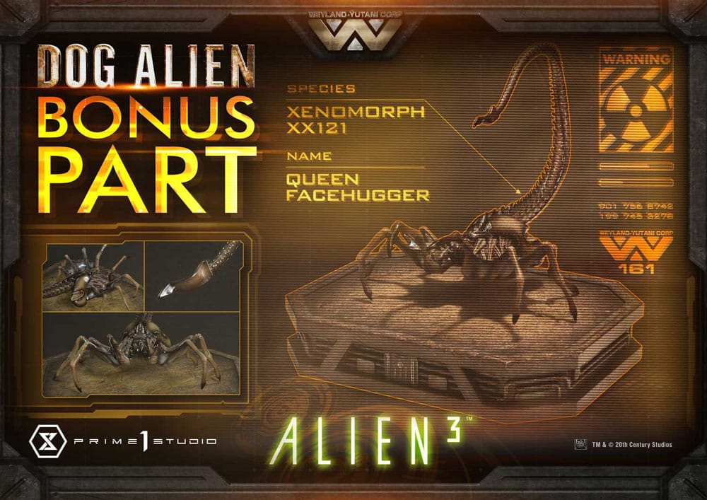 Alien 3 statuette Museum Masterline Series 1/3 Dog Alien XL Deluxe Bonus Version 114 cm