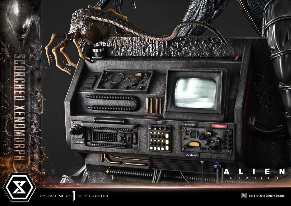 Alien: Romulus statuette Museum Masterline XL 1/3 Scorched Xenomorph Deluxe Version 98 cm