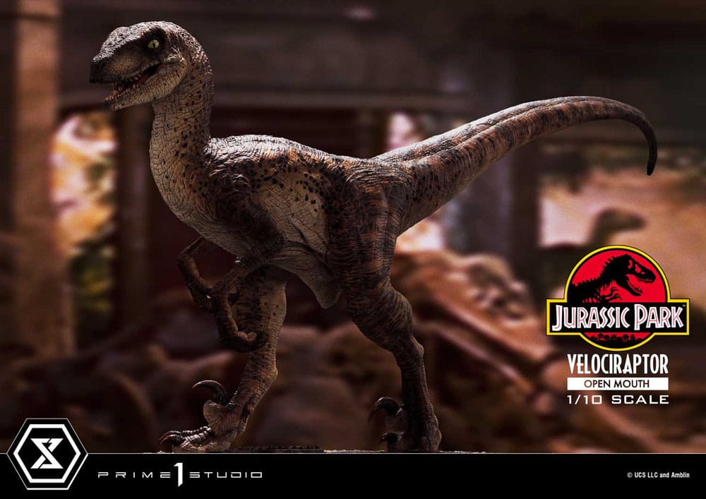 Jurassic Park statuette Prime Collectibles 1/10 Velociraptor Open Mouth 19 cm