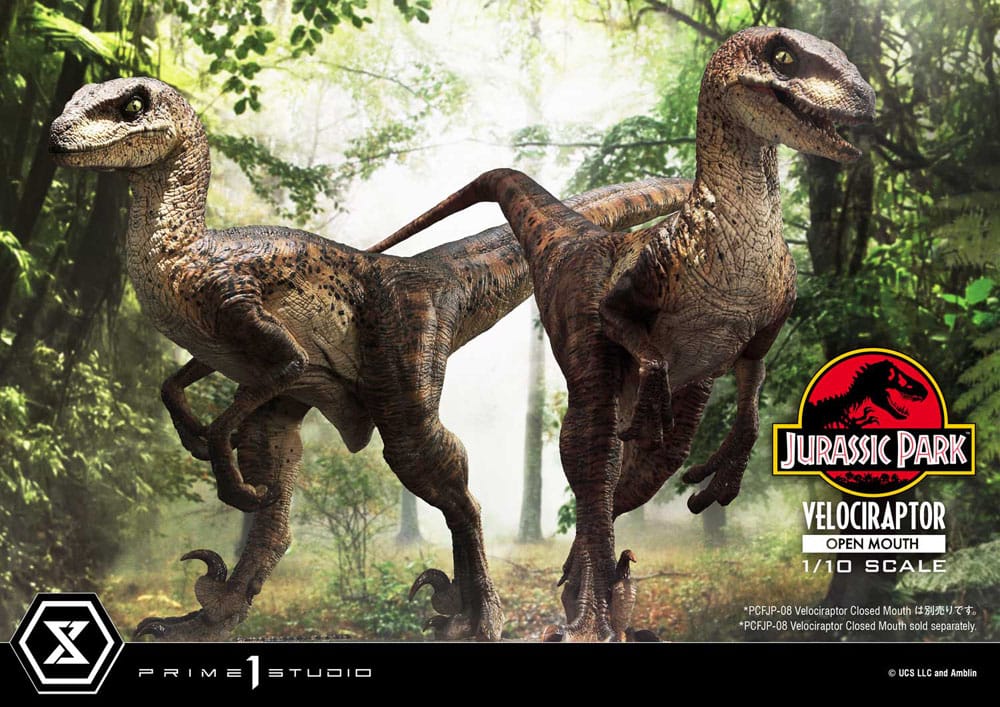 Jurassic Park statuette Prime Collectibles 1/10 Velociraptor Open Mouth 19 cm