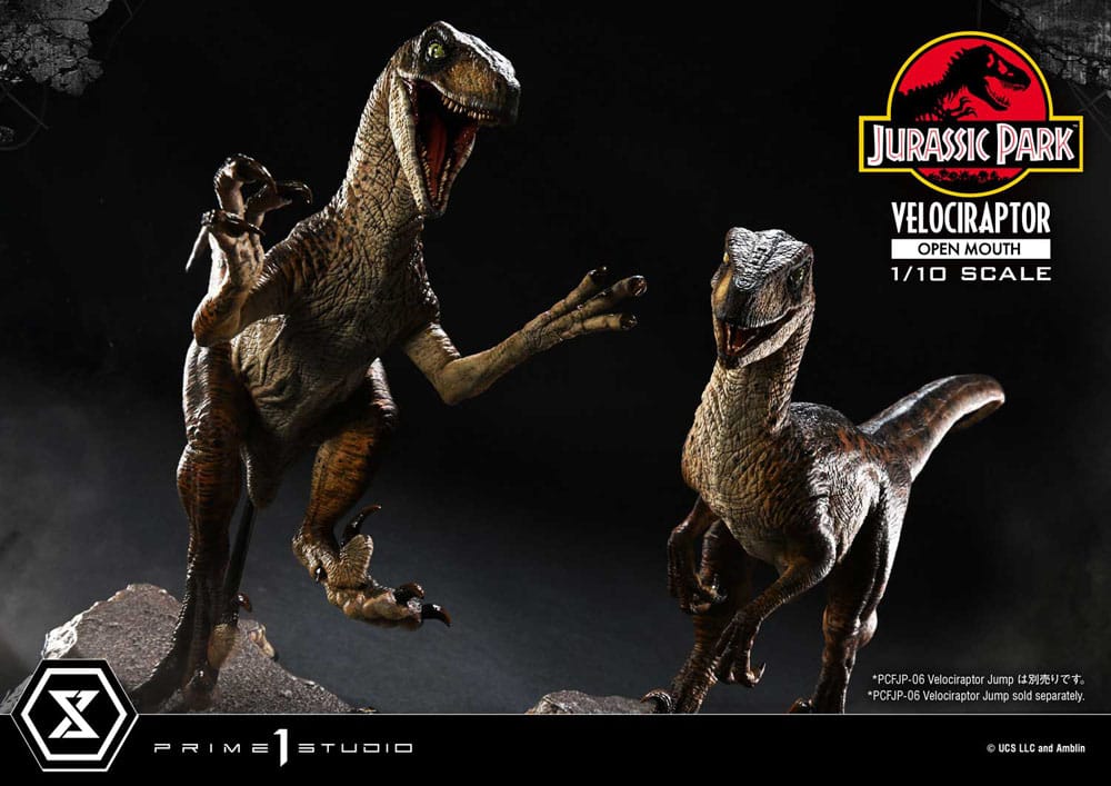 Jurassic Park statuette Prime Collectibles 1/10 Velociraptor Open Mouth 19 cm