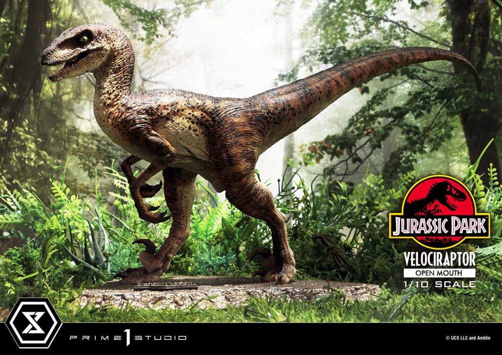 Jurassic Park statuette Prime Collectibles 1/10 Velociraptor Open Mouth 19 cm